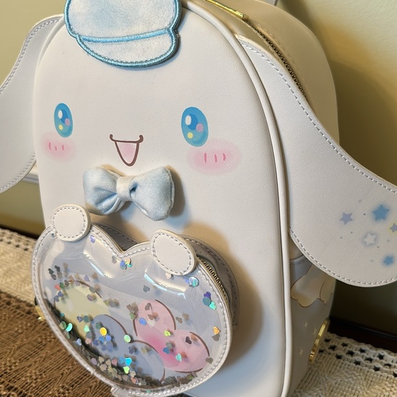 NWT Her Universe Cinnamoroll Balloon Mini Backpack with Sequins - Picture 13 of 16